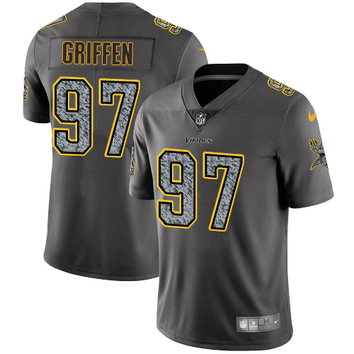 Minnesota Vikings #97 Limited Everson Griffen Gray Static Nike NFL Men Jersey Vapor Untouchable->youth nfl jersey->Youth Jersey